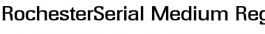 RochesterSerial-Medium Regular Font