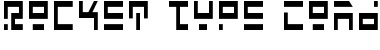 Rocket Type Condensed Condensed Font