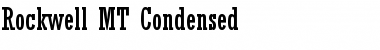 Rockwell MT Condensed Regular Font