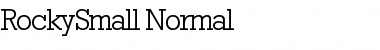 RockySmall Normal Font