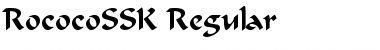 RococoSSK Regular Font