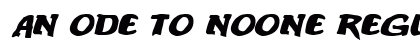An ode to noone Regular