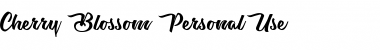 Cherry Blossom personal Use Font