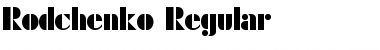 Rodchenko Regular Font