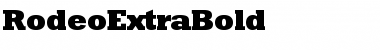 RodeoExtraBold Normal Font