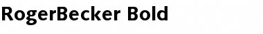 RogerBecker Bold Font