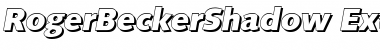 RogerBeckerShadow-ExtraBold Italic Font
