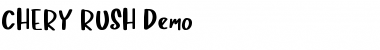 Download Chery Rush Demo Font Download Chery Rush Demo Font