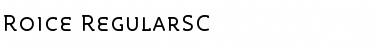 Roice-RegularSC Font