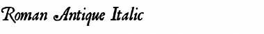 Roman Antique Italic Font