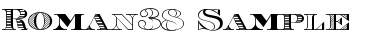 Roman38-Sample Font