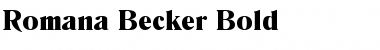 Romana Becker Font