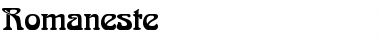 Romaneste Font