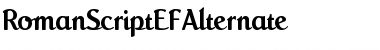 RomanScriptEFAlternate Regular Font