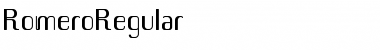 RomeroRegular Font