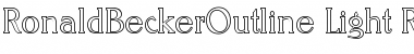 RonaldBeckerOutline-Light Font