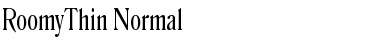 RoomyThin Normal Font