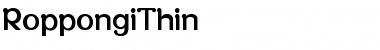 RoppongiThin Regular Font