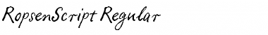 RopsenScript-Regular Font