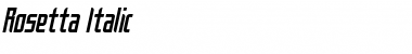 Rosetta Italic Font