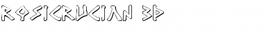 Rosicrucian 3D Regular Font