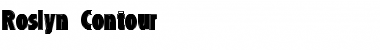 Roslyn Contour Font