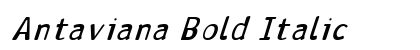 Antaviana Bold Italic Preview