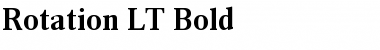Rotation LT Roman Bold Font