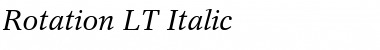 Download Rotation LT Roman Font