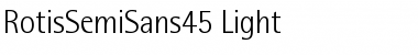 Download RotisSemiSans45-Light Font