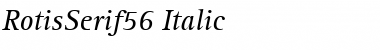 RotisSerif56 RomanItalic Font