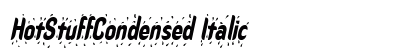 HotStuffCondensed Italic Preview
