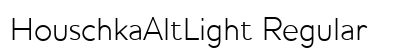 HouschkaAltLight Regular preview