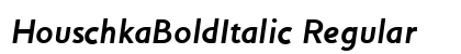 HouschkaBoldItalic Regular preview
