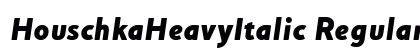HouschkaHeavyItalic Regular preview