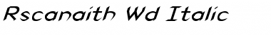 Download Rscanaith Wd italic Font Download Rscanaith Wd italic Font