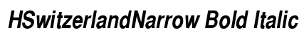 HSwitzerlandNarrow Bold Italic Preview