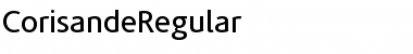 CorisandeRegular Regular Font
