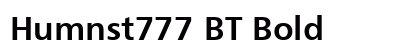 Humnst777 BT Bold preview