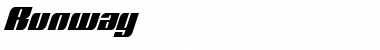 Runway Font