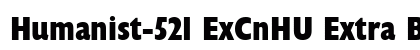 Humanist-521 ExCnHU Extra Bold Condensed preview