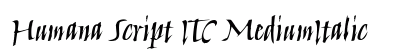Humana Script ITC MediumItalic preview
