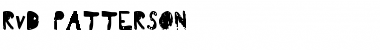 Download RvD_PATTERSON Font Download RvD_PATTERSON Font