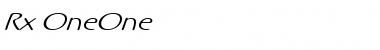 Download Rx-OneOne Font Download Rx-OneOne Font