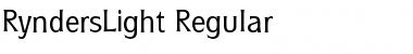 RyndersLight Regular Font