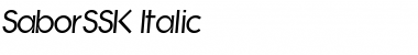 SaborSSK Font