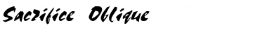 Sacrifice Font