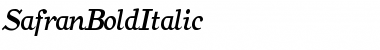 Download SafranBoldItalic Font