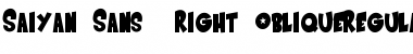 Download Saiyan Sans - Right Oblique Font Download Saiyan Sans - Right Oblique Font