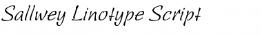 Sallwey Linotype Script Regular Font